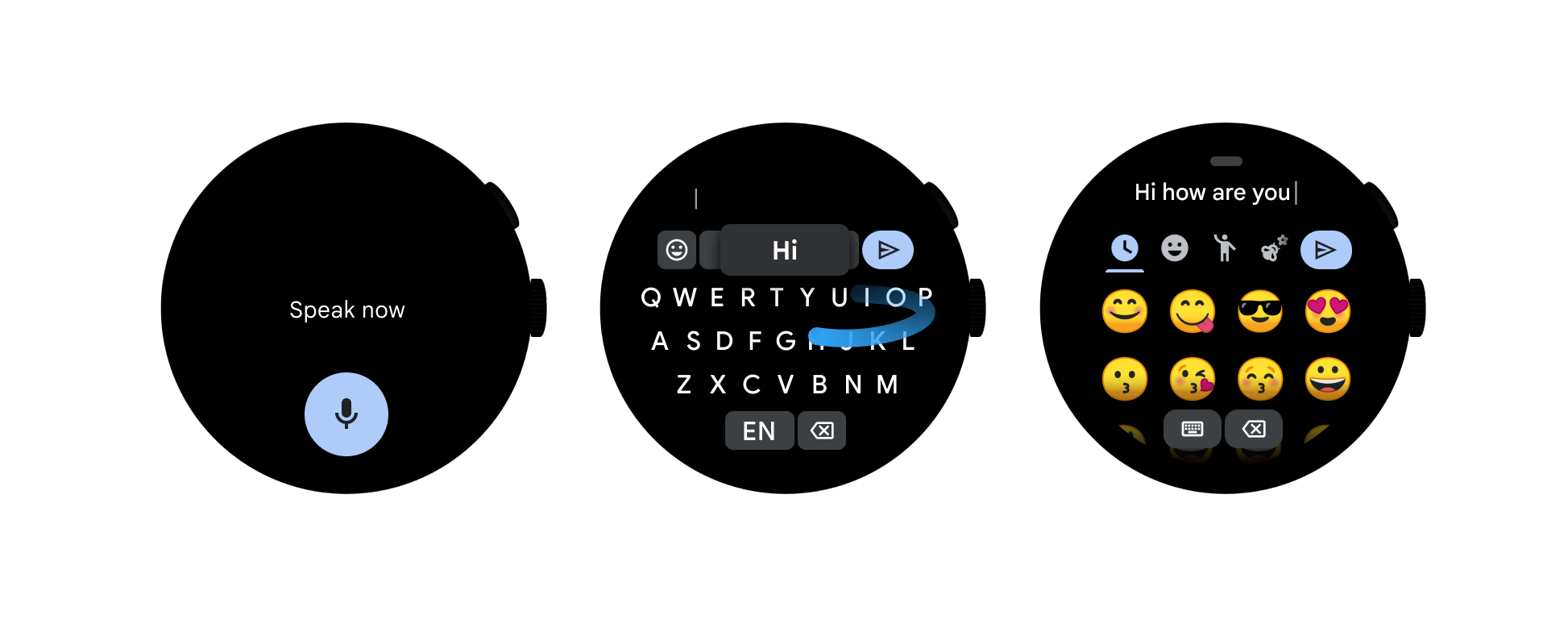 Sample input methods.